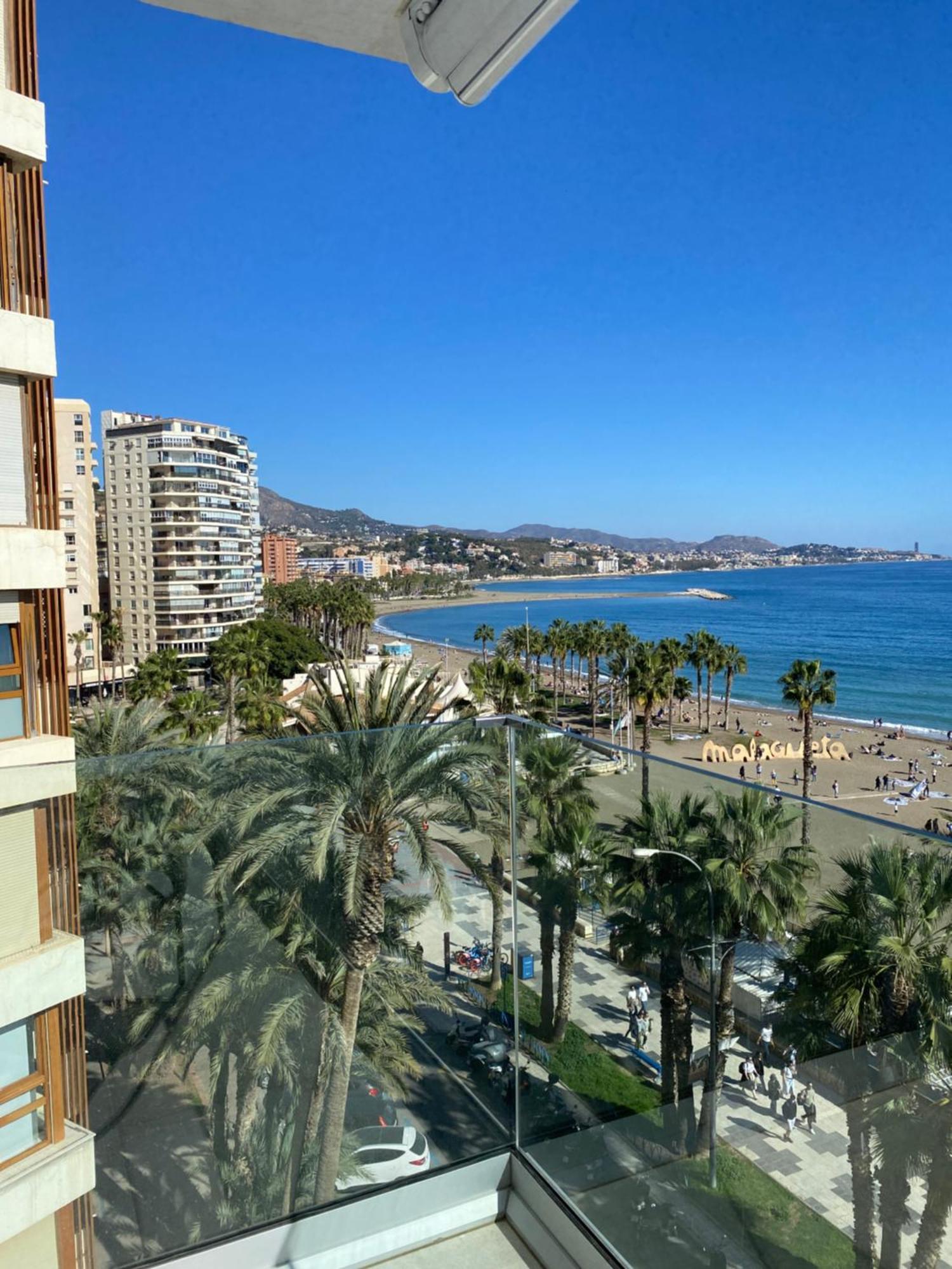 Apartamento Con Terraza Vista Al Mar Malagueta Malaga Exterior photo